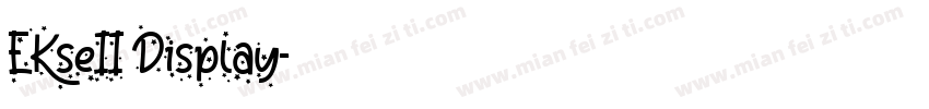 EKseII Display字体转换